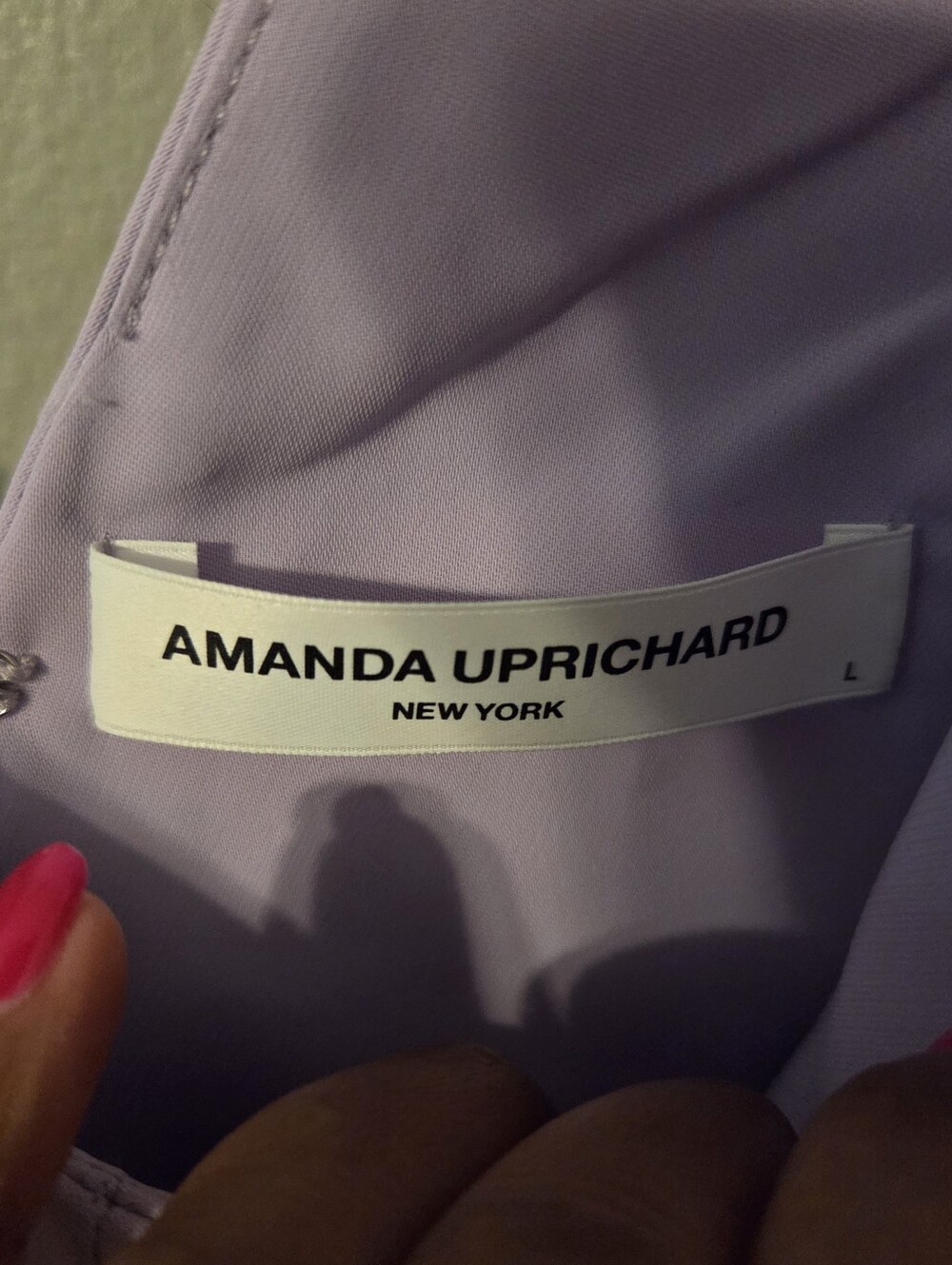 Amanda Uprichard Women's Lavender Purple Allora Mini Dress Sz L - Picture 8 of 11
